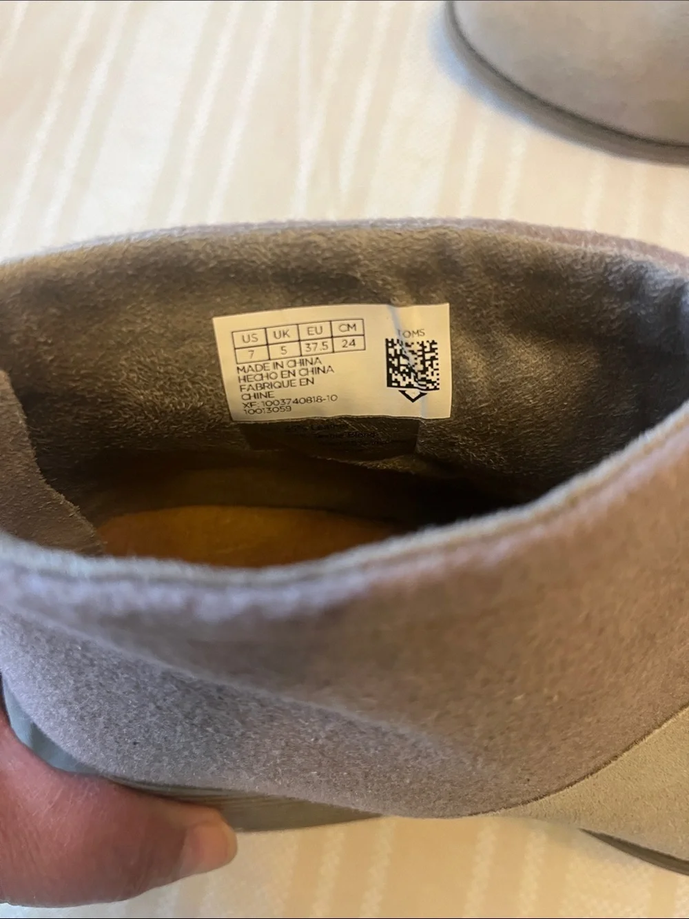 Toms Two-Tone Gray and Brown Suede Ankle Booties size 7W